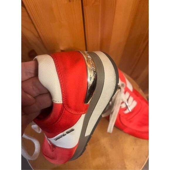 ORANGE/WHITE MICHAEL KORS ALLIE MODEL SNEAKERS WOMEN'S SIZE US 6.5M - Picture 14 of 14